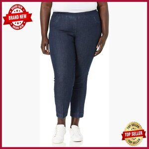 Tummy Control Pull-On Ankle Pants with Wide Band, Mid Rise, 29" Inseam